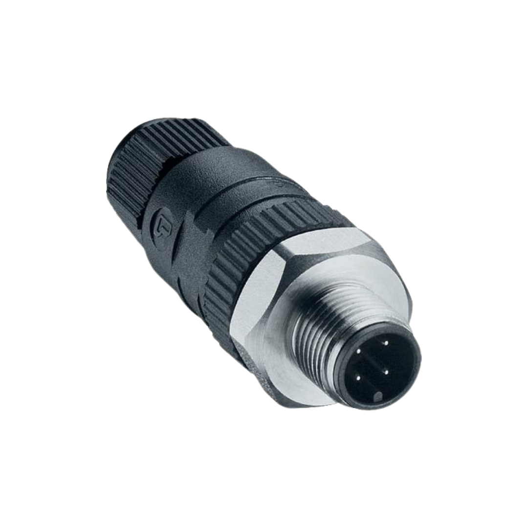 M12 Field attachable D-coded Ethernet male
